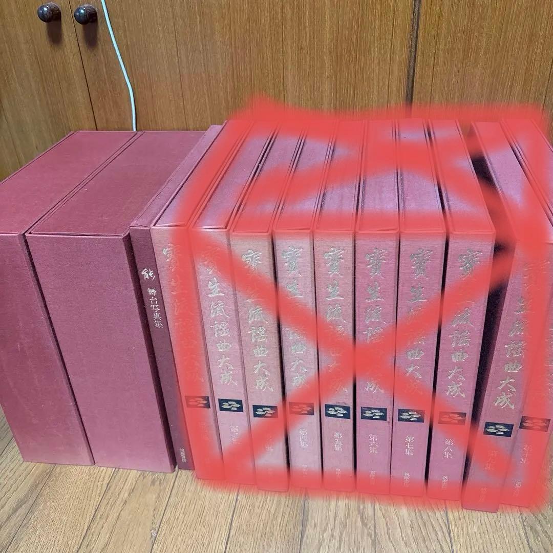 宝生流謡曲大成　解説のみ　能楽　能　わんや書店　筑摩書房