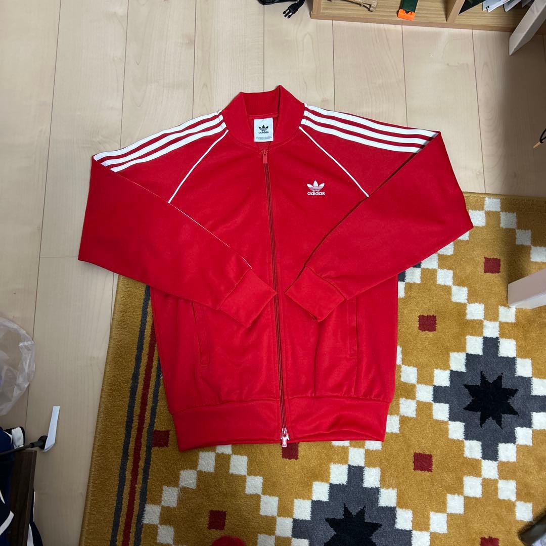 adidas アディダス 赤 ジャージ 上下セット セットアップ