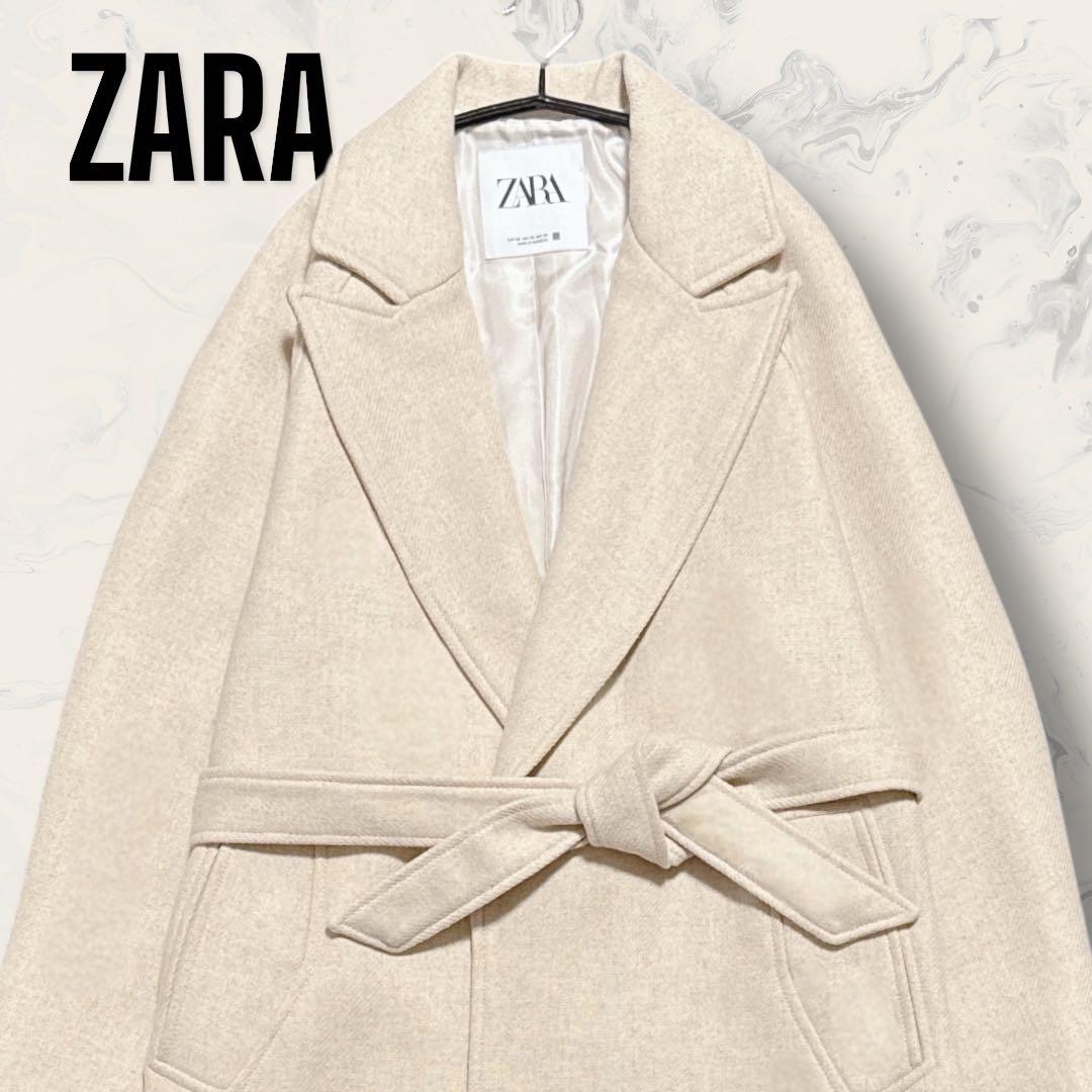 【未使用】 ZARA 新タグ イタリア プラート オーバーサイズ コート