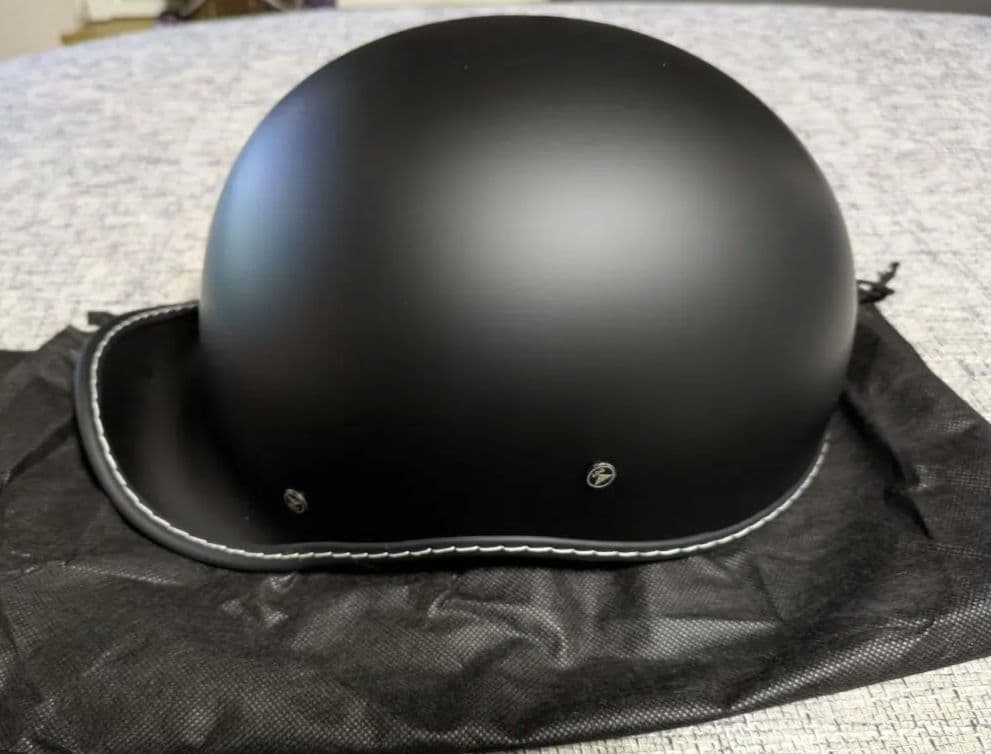 半帽ヘルメット 　ハーレーバックレストセット