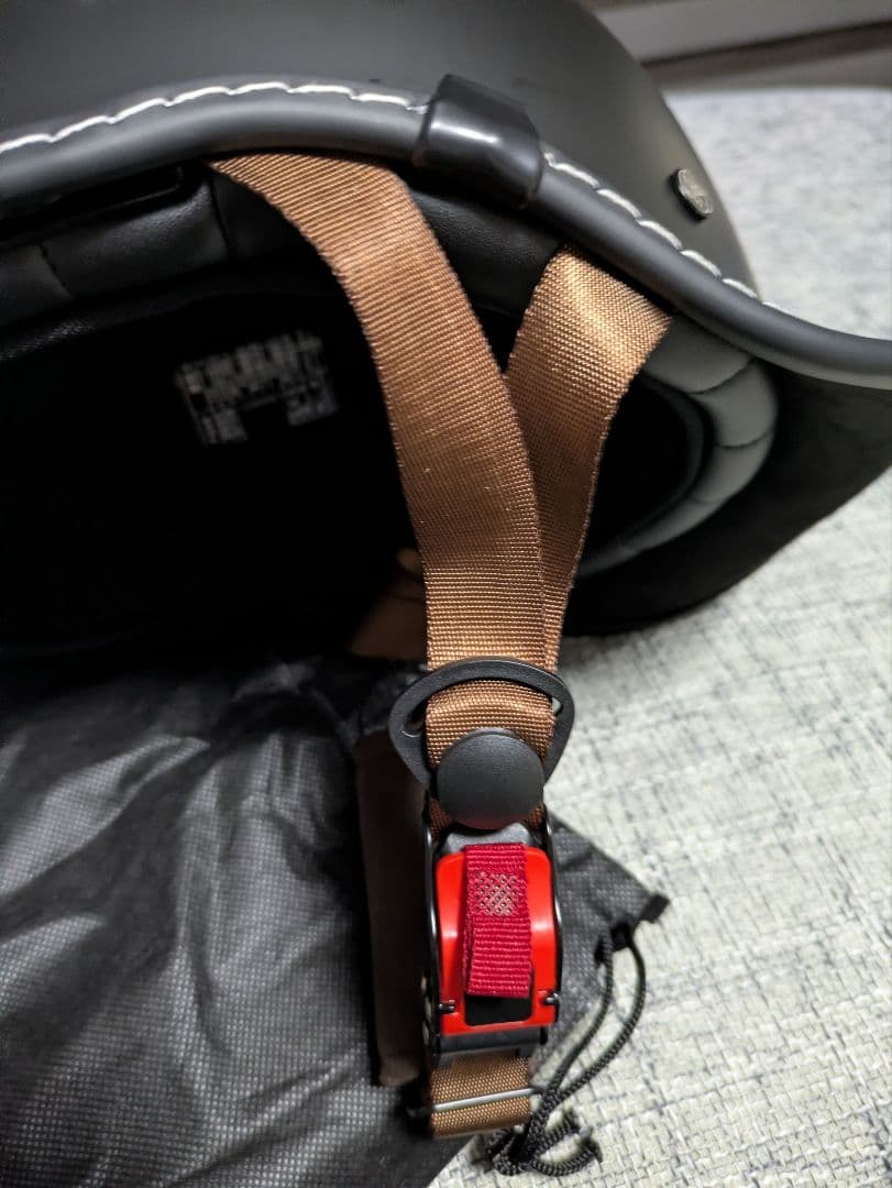 半帽ヘルメット 　ハーレーバックレストセット