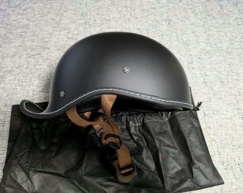 半帽ヘルメット 　ハーレーバックレストセット