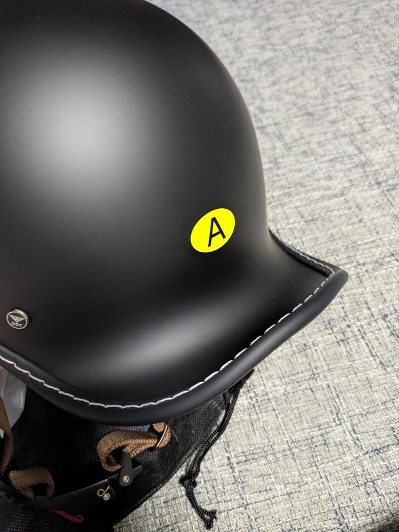 半帽ヘルメット 　ハーレーバックレストセット