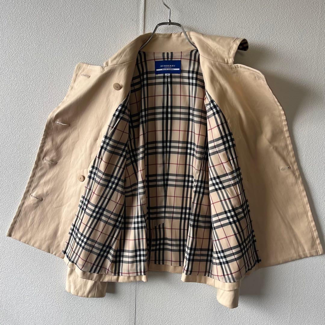 BURBERRY BLUE LABEL バーバリー ダブルボタン ノバチェック