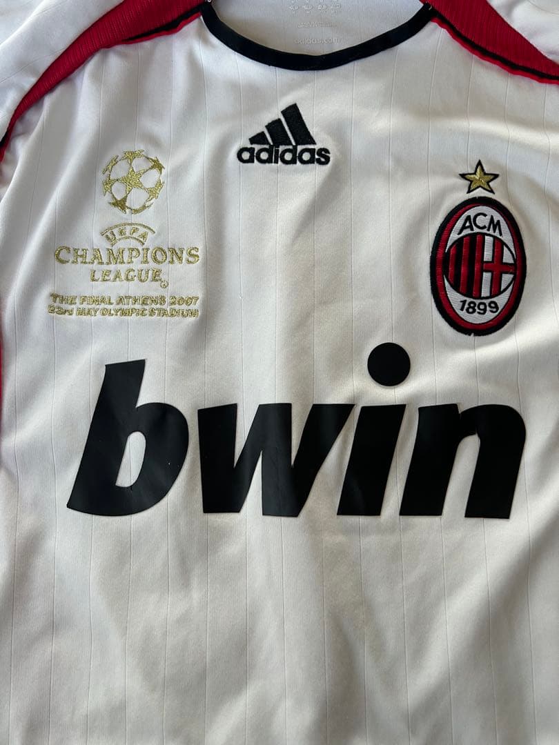 た*け様 【激レア】サッカー　ACミラン　ゲームシャツ　カカ　アディダス　CL決