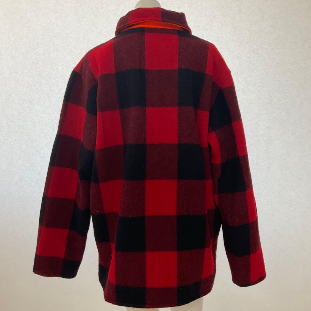 WOOLRICH 70〜80s バッファローチェックジャケット オレンジ US