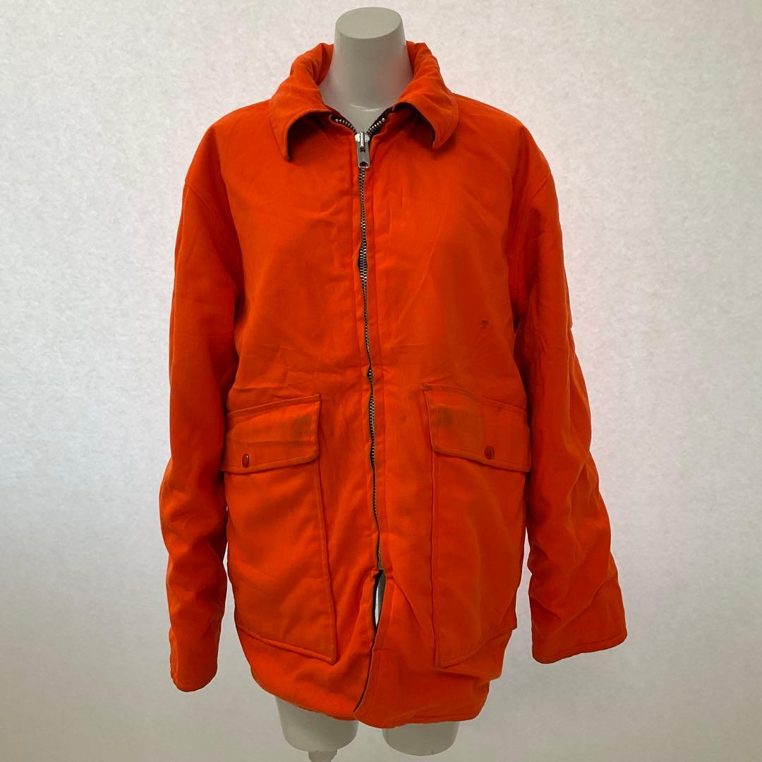 WOOLRICH 70〜80s バッファローチェックジャケット オレンジ US