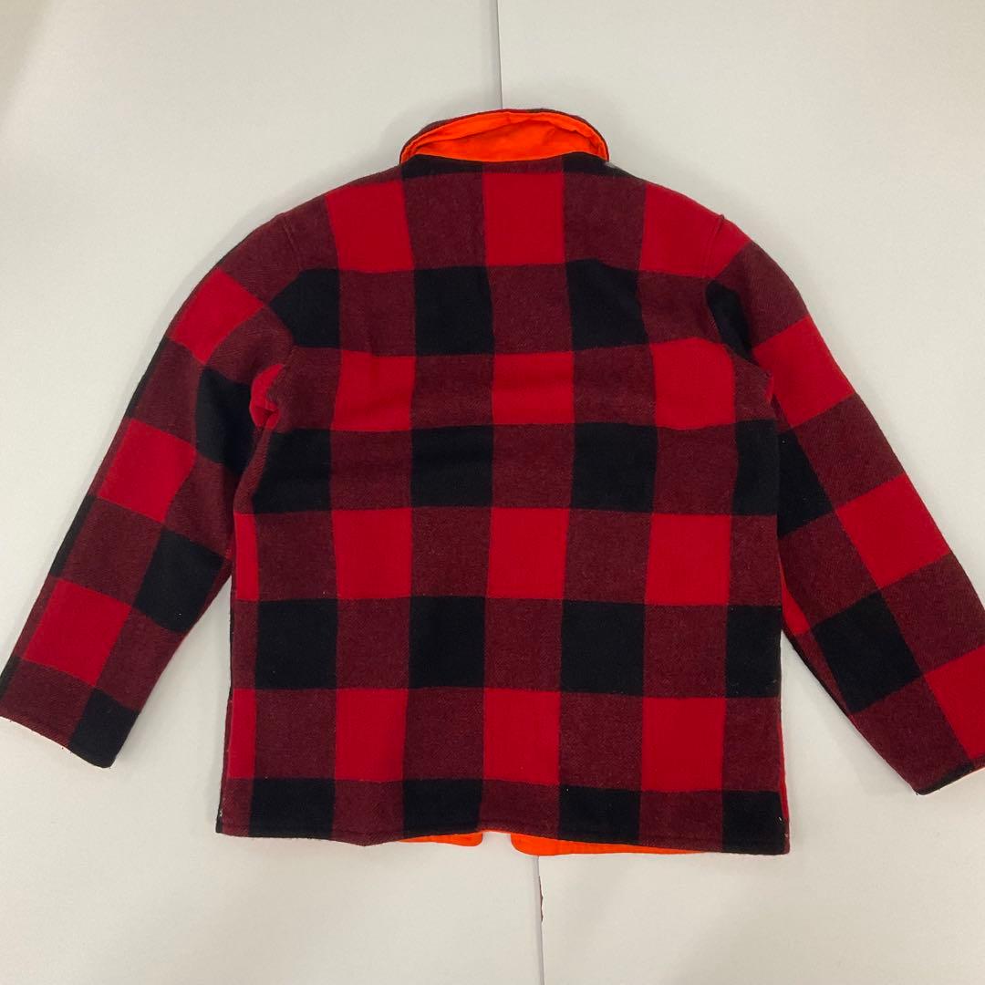 WOOLRICH 70〜80s バッファローチェックジャケット オレンジ US
