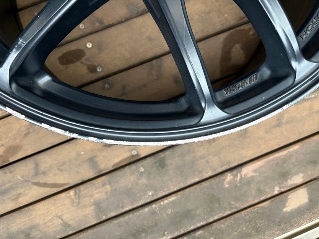 ワークエモーション極18 8.5J +47 ホイールのみ2本　PCD100 5穴