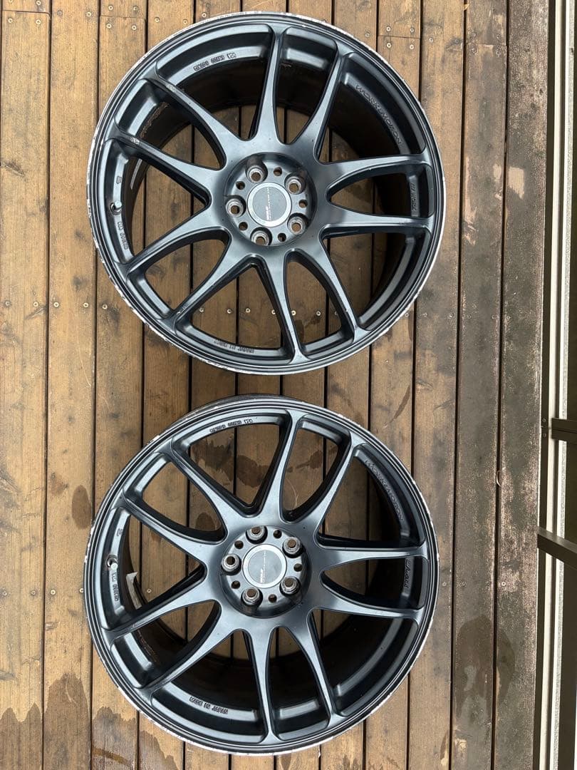 ワークエモーション極18 8.5J +47 ホイールのみ2本　PCD100 5穴