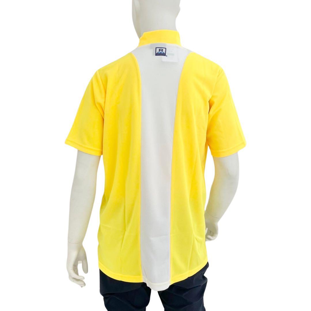 エリートグリップ　ROUGHWATERS 半袖モックネック　イエロー