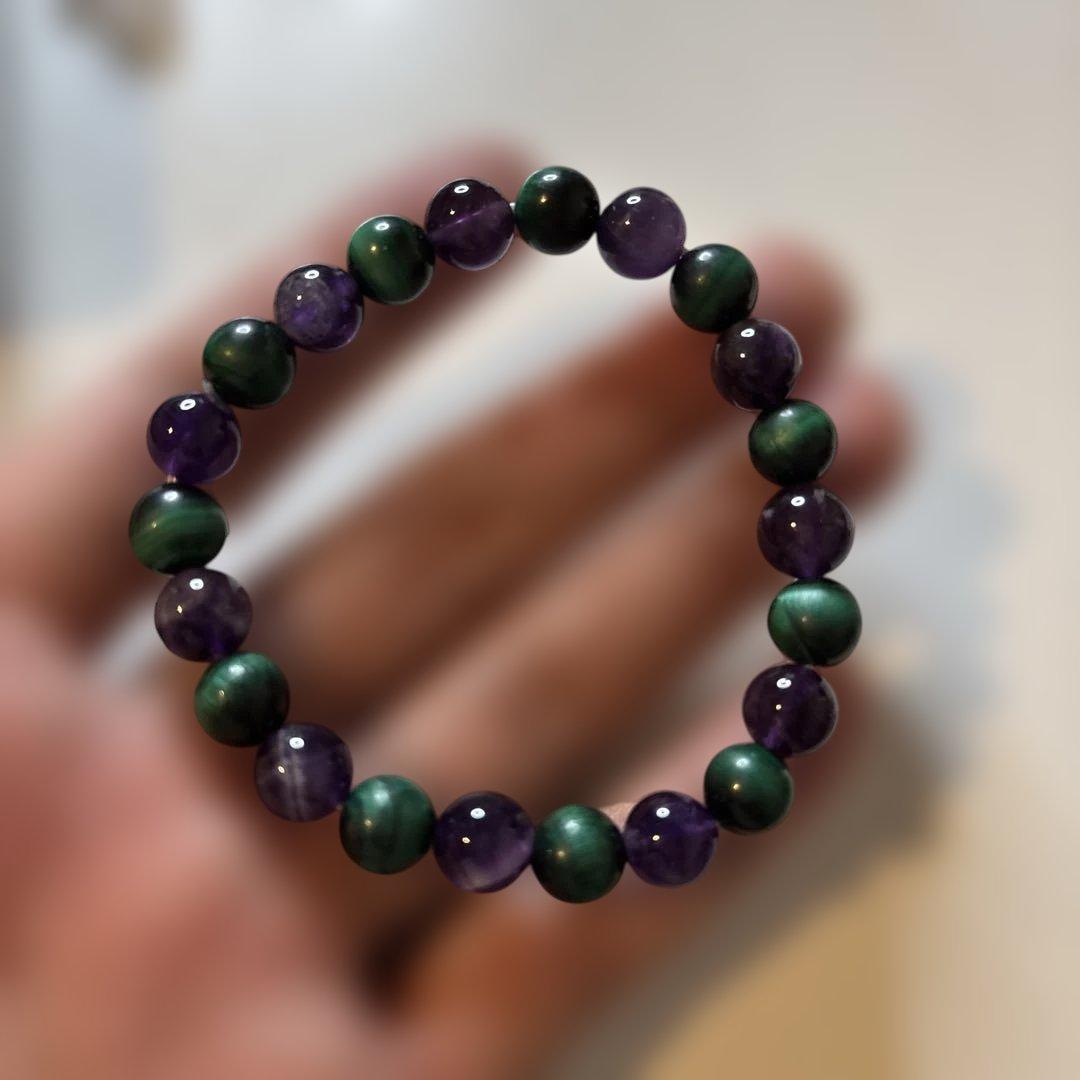 綺麗！アメジストたんとマラカイトたんだよ！これもズーンと来る！