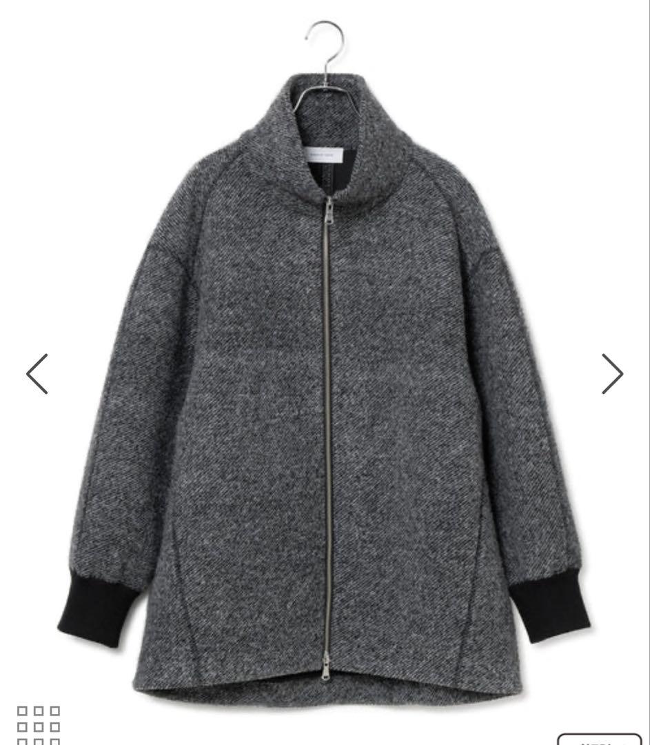 人気完売品　アダムエロペ　ツイードボンディングコーディガン ボンディングコート