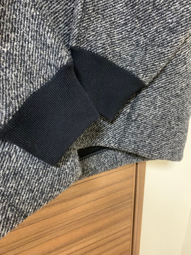 人気完売品　アダムエロペ　ツイードボンディングコーディガン ボンディングコート