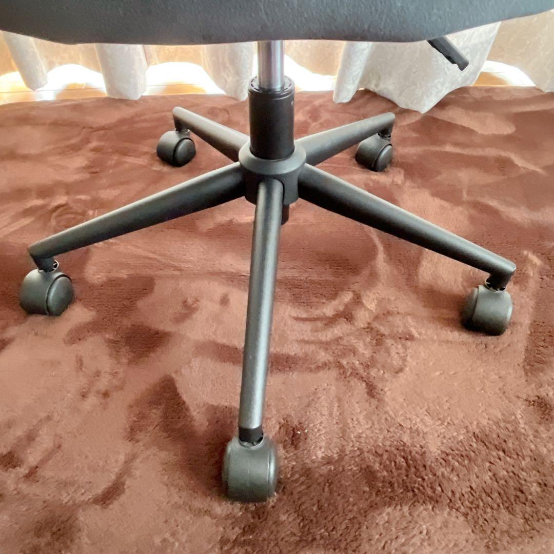 金田一様リクエスト品】ヤマソロ ベロア オフィスチェア デスクチェア ネージュ