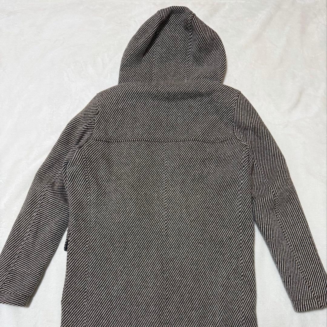 HERNO ヘルノ ストライプ ダッフルコート ブラウン ダッフル 46