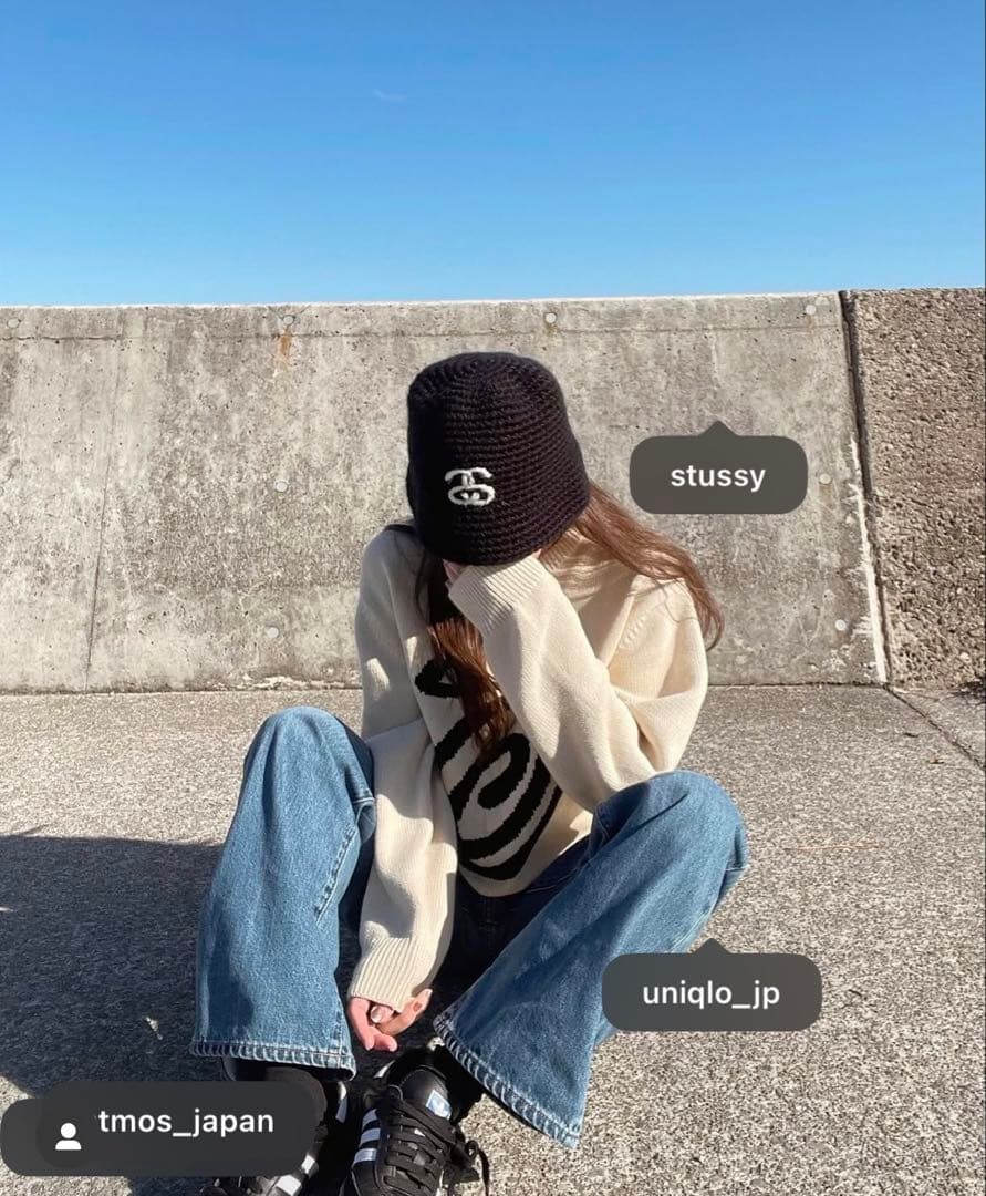 帽子 Stussy Bucket Hat SS Link Knit \"Black\"