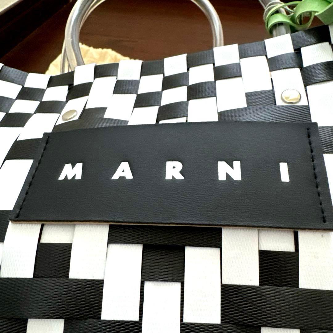 MARNIマルニマーケットかごバッグ モノトーン