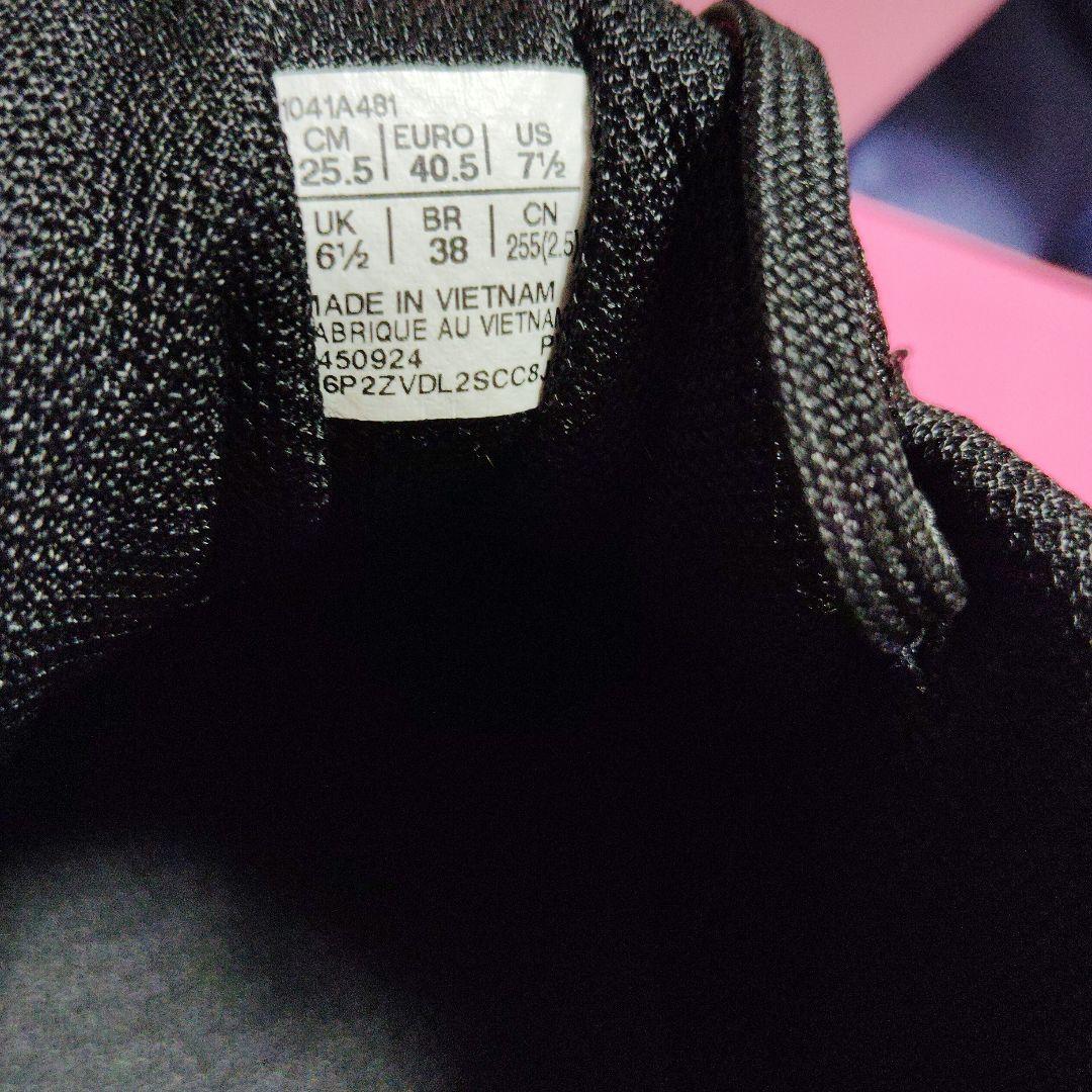 着用1回ASICS ゲルレゾリューションX25.5 2E ブラック/オレンジ