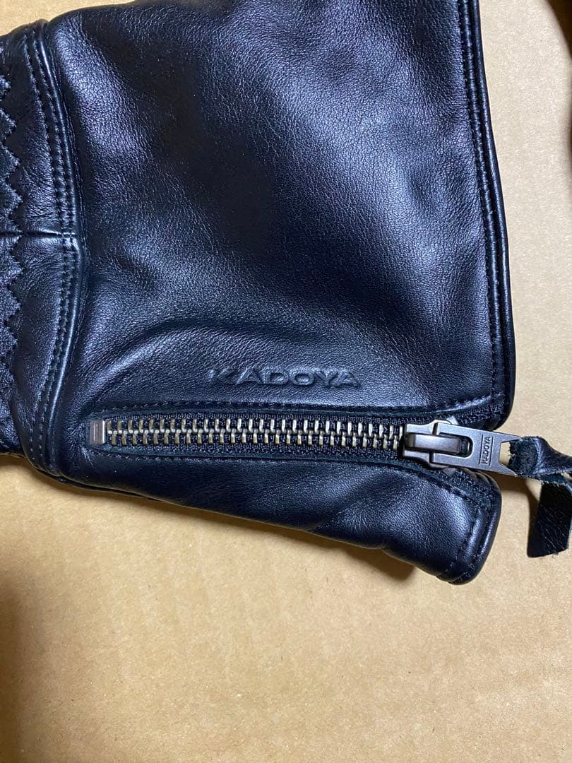 KADOYA カドヤ ガントレット レザーグローブ パデッド Mサイズ