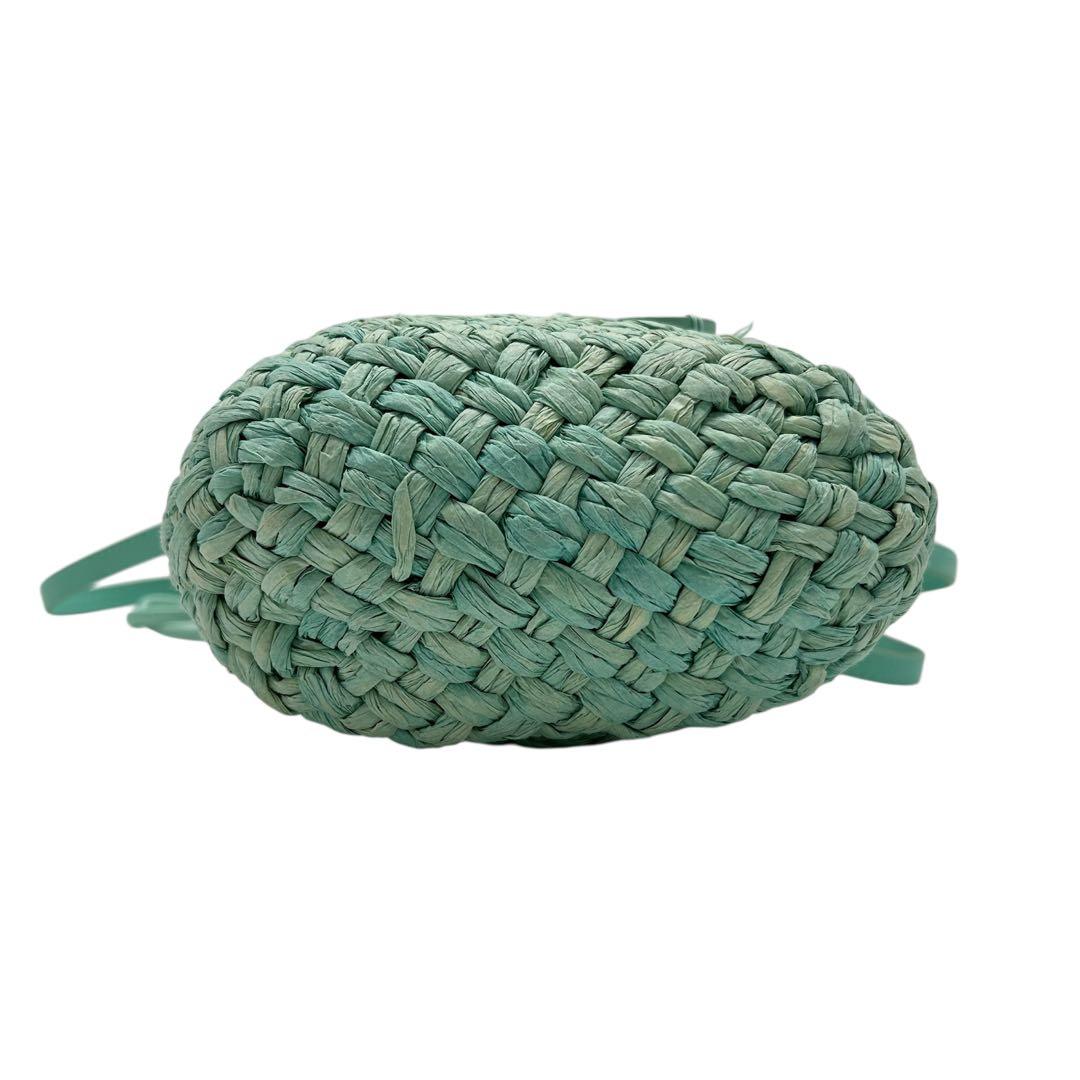 未使用級 ロエベ ラフィア ノベルティ カゴバッグ カゴ ショルダー 肩掛け