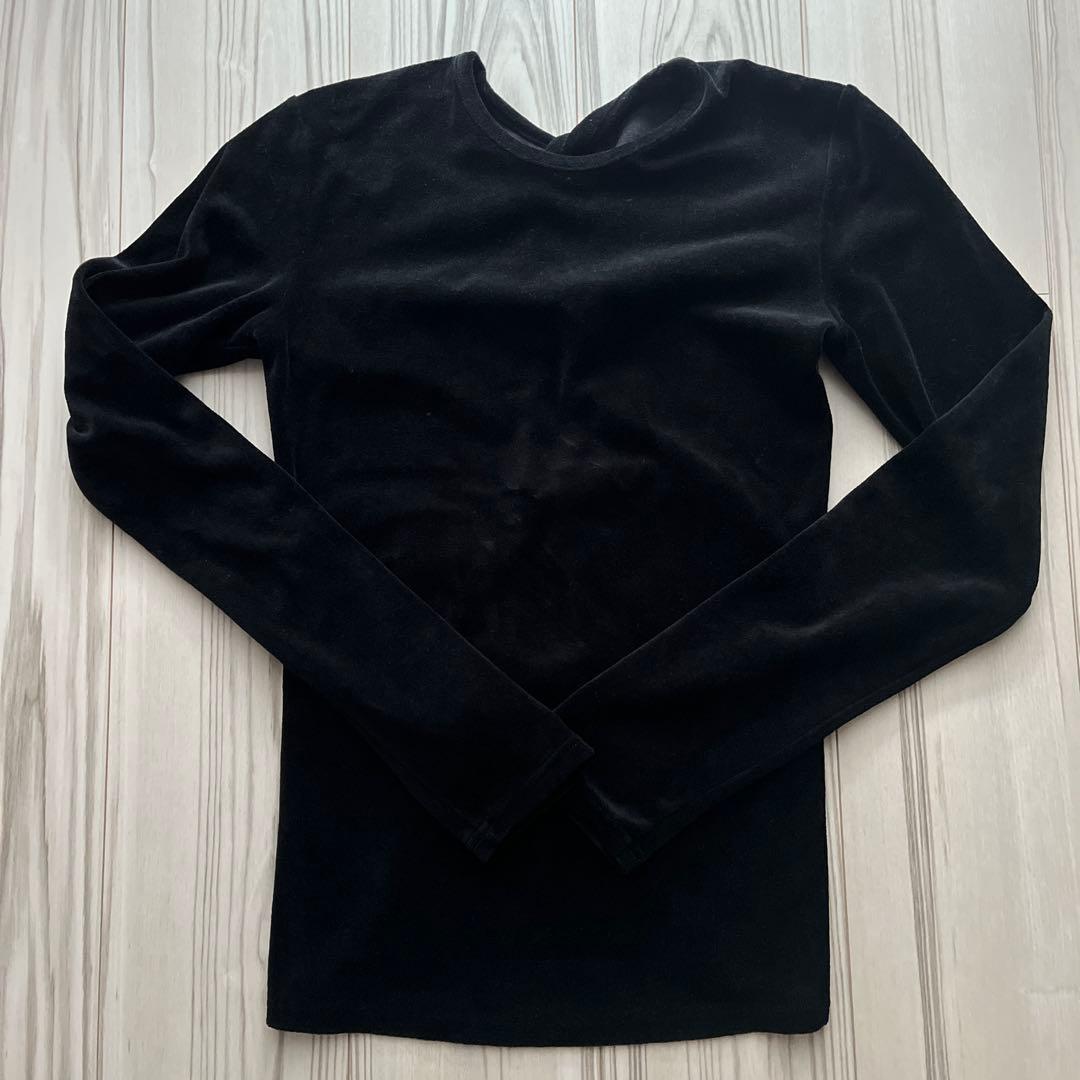 トップス THE SHISHIKUI Twist velor/BLACK