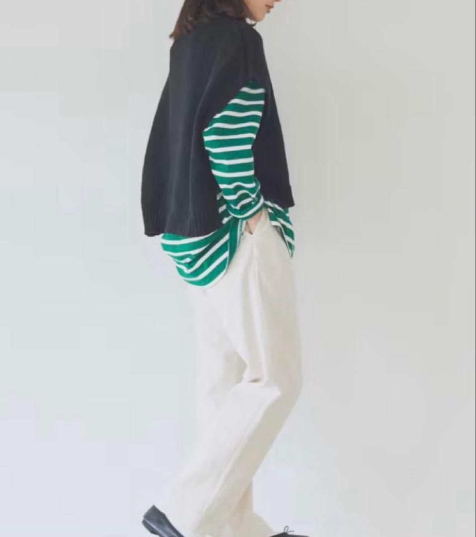 utilite モックネックベスト 25AW グレージュ　フリーサイズ