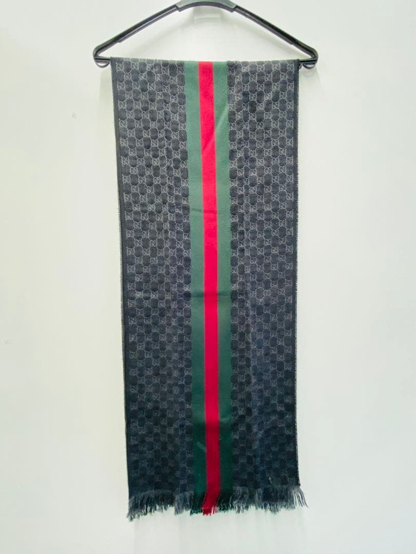 GUCCI グッチ マフラー ストール GG柄 シェリーライン