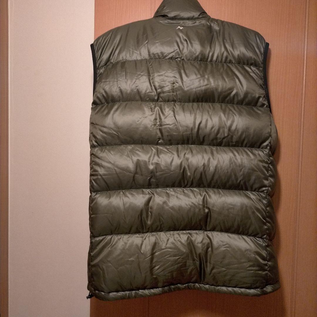 テイトMarmot ダウンベスト グリーン＆グリーン格子柄 リバーシブル