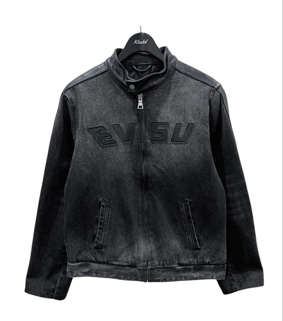 値下げ可Evisu デニムレザージャケット