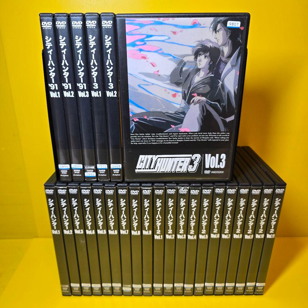新品ケース交換済　CITY HUNTER シティーハンター1期～4期DVD26巻