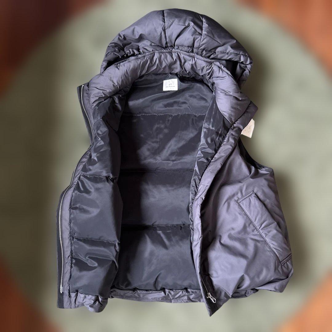 green label relaxing レディース　フード付ダウンベスト　黒