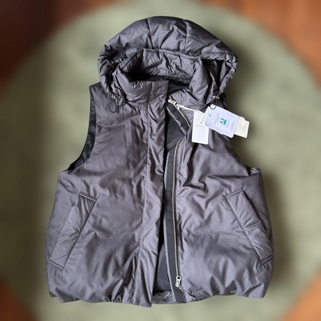 green label relaxing レディース　フード付ダウンベスト　黒