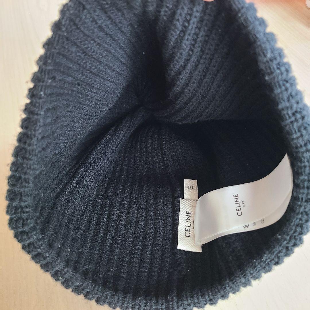 CELINE 黒 ニット帽