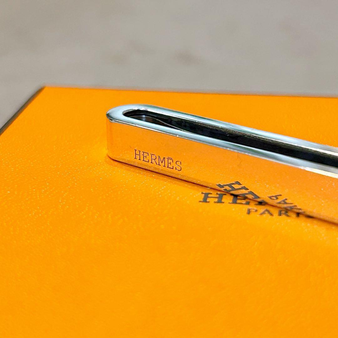 【超希少】HERMES Hデザイン ネクタイピン タイバー silver925