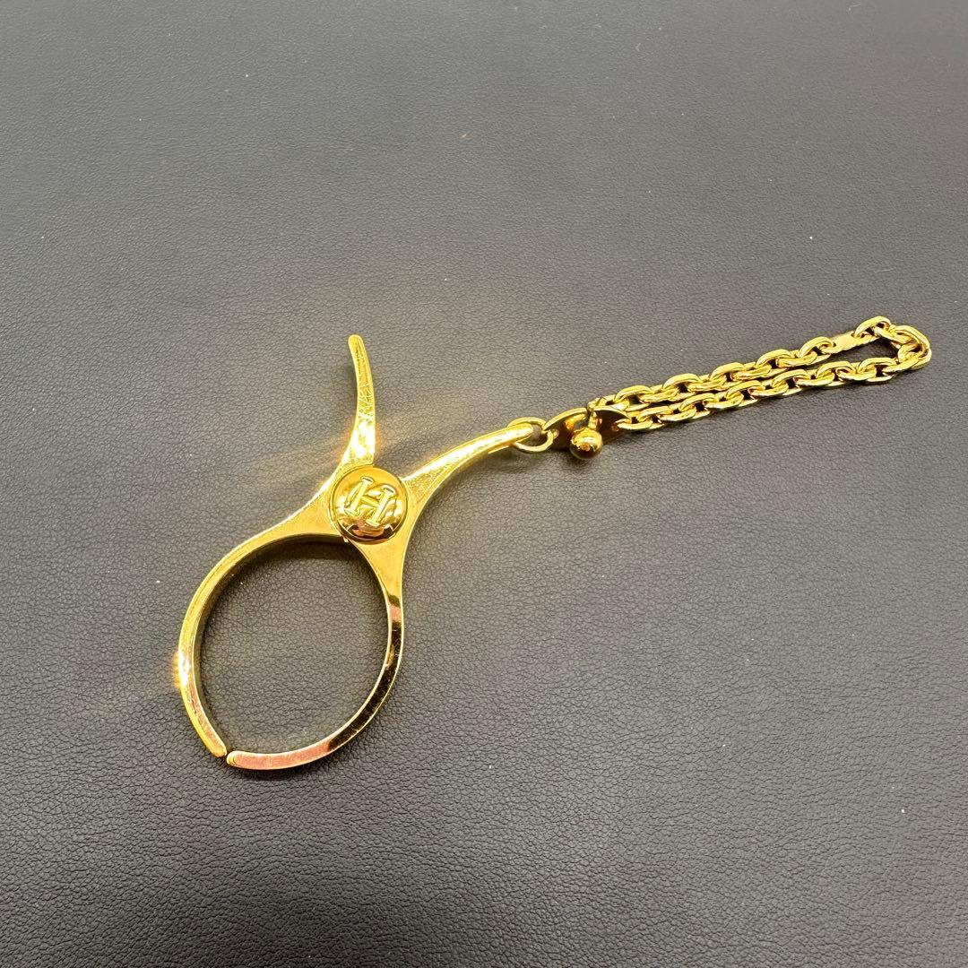 美品★HERMES エルメスゴールド グローブホルダー★C66