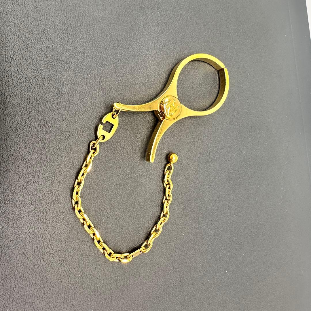 美品★HERMES エルメスゴールド グローブホルダー★C66