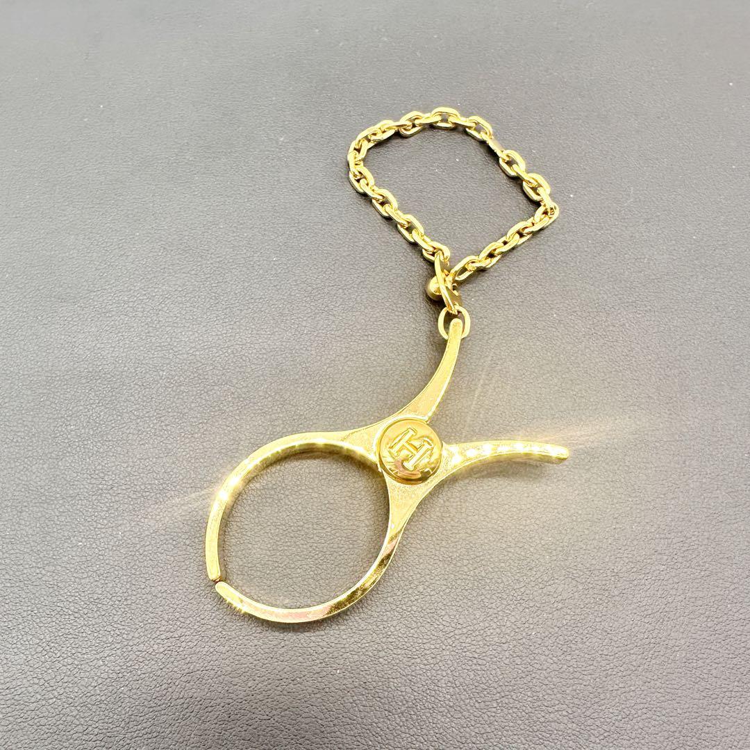 美品★HERMES エルメスゴールド グローブホルダー★C66