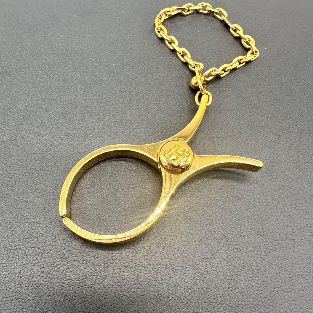 美品★HERMES エルメスゴールド グローブホルダー★C66