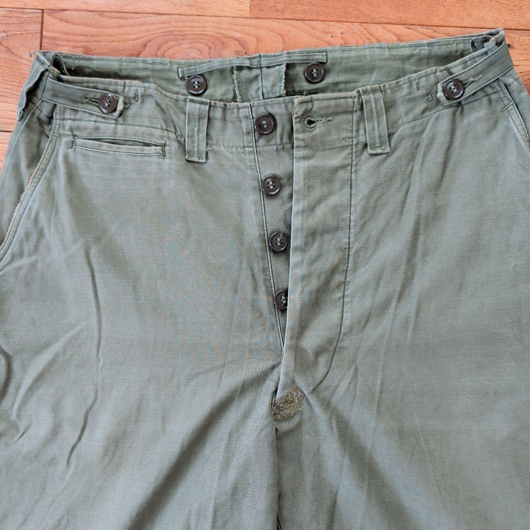 【M-43】フィールドトラウザーズ　us ミリタリー　40s