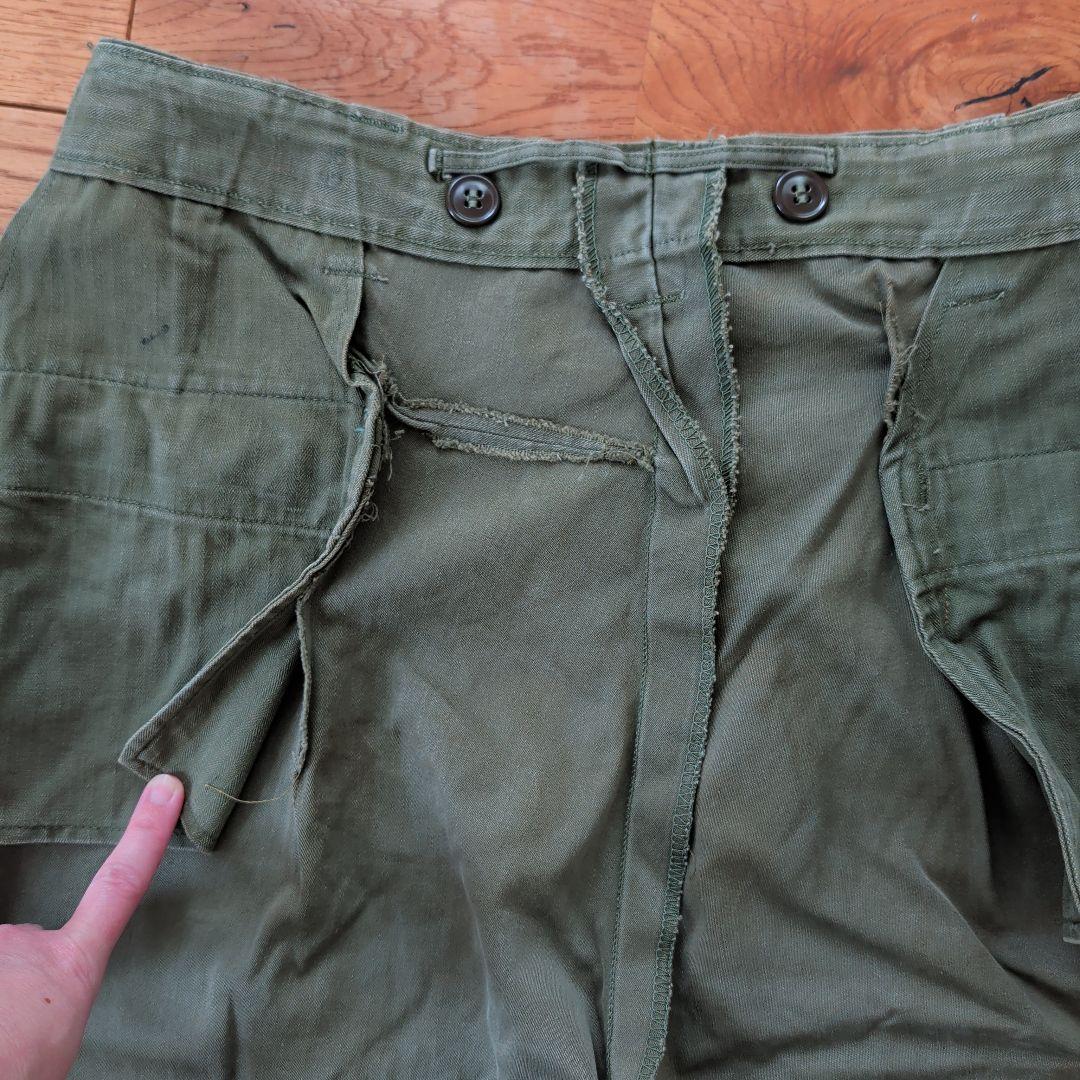 【M-43】フィールドトラウザーズ　us ミリタリー　40s