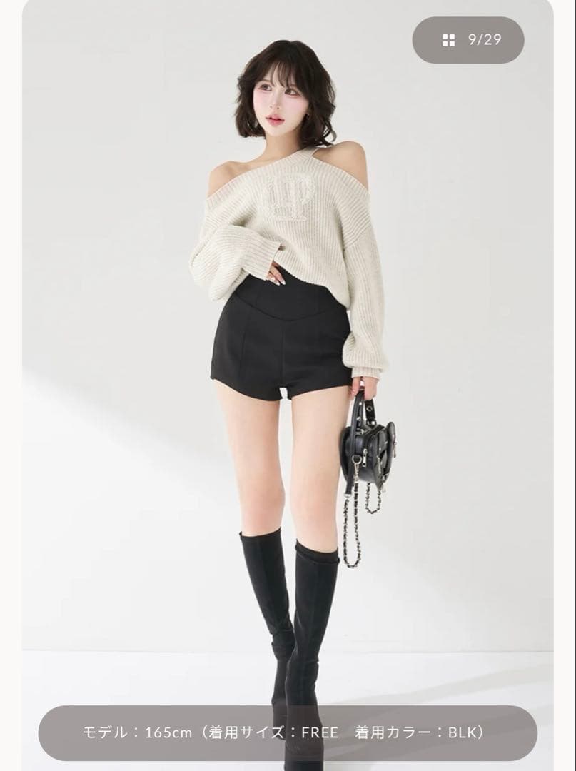 【新品】Darich 美シルエットショートパンツ FREE / BLK