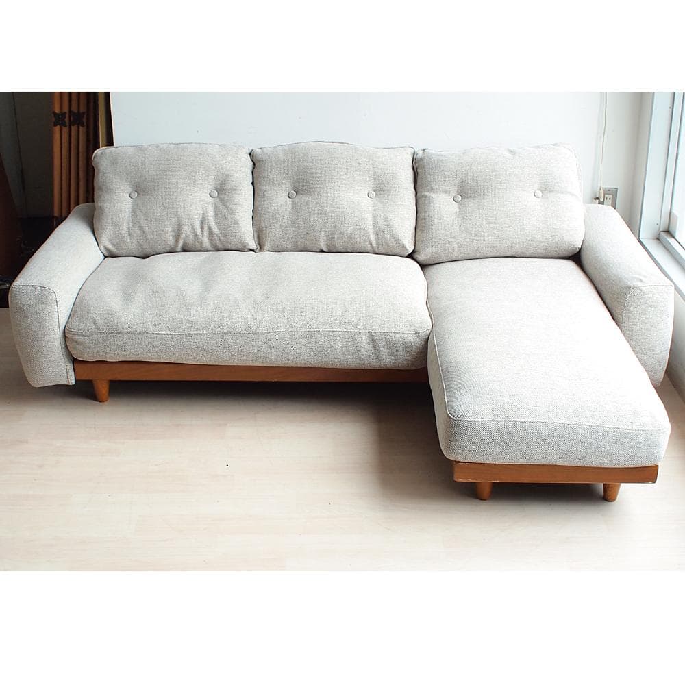 ウニコ/unico ベサン/BETHAN 3人掛け カウチソファ ZR24034