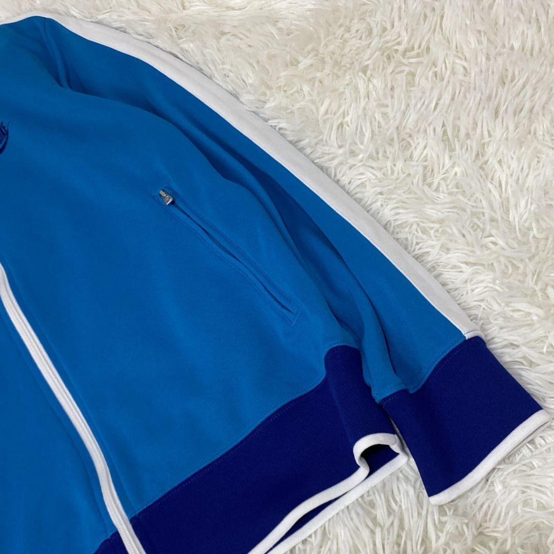 極美品 NIKE ナイキ トラックジャケット ジャージ ハイネック ブルー M