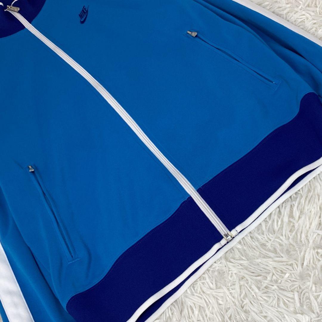 極美品 NIKE ナイキ トラックジャケット ジャージ ハイネック ブルー M