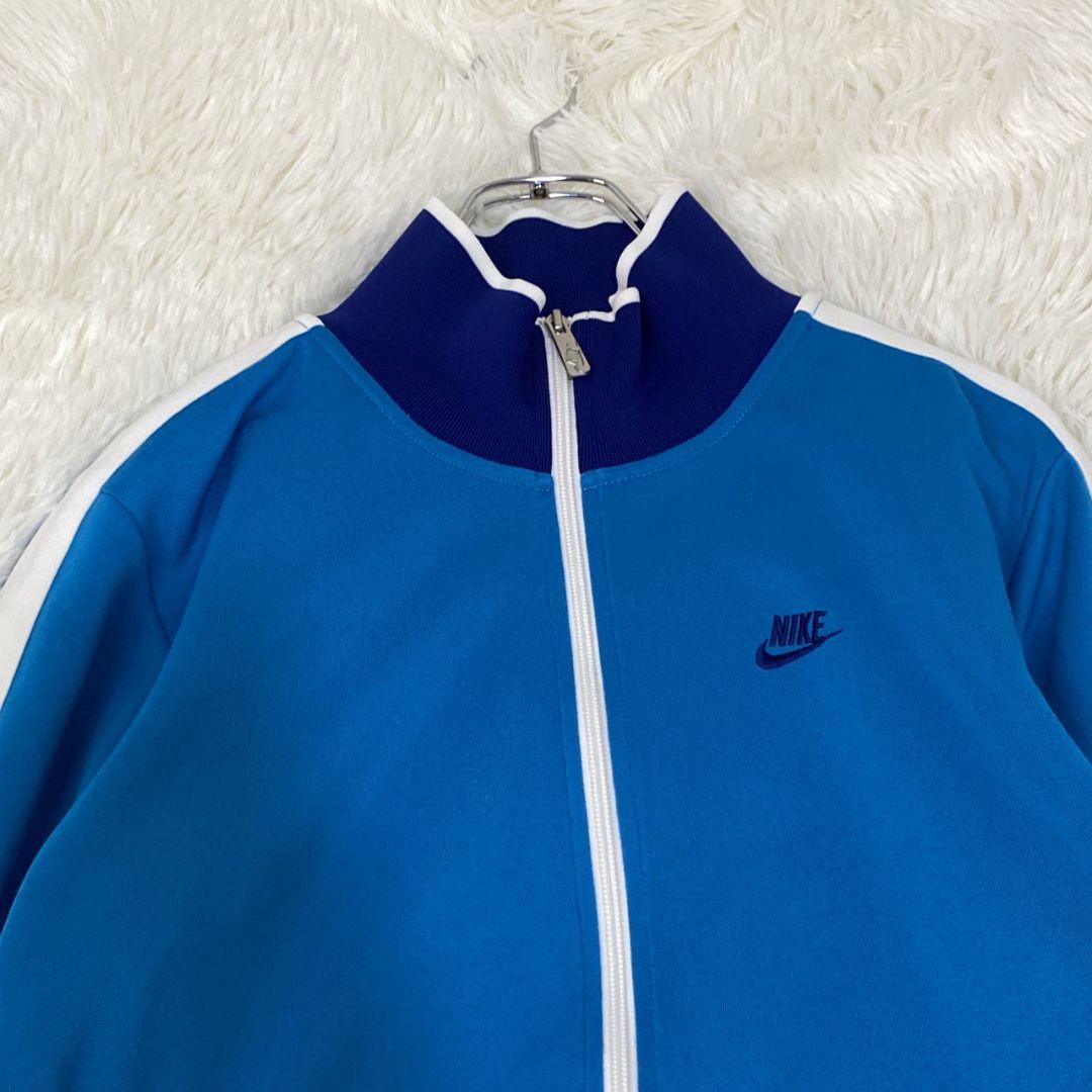 極美品 NIKE ナイキ トラックジャケット ジャージ ハイネック ブルー M