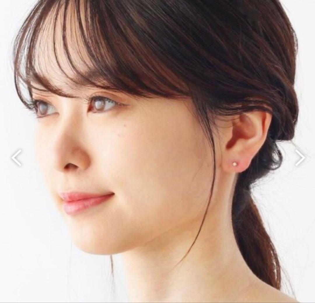 COCOSHNIK K10YG ダイヤモンド6本爪ピアス｜※キャッチ難あり