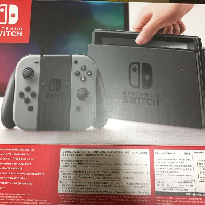 ニンテンドースイッチ　グレー