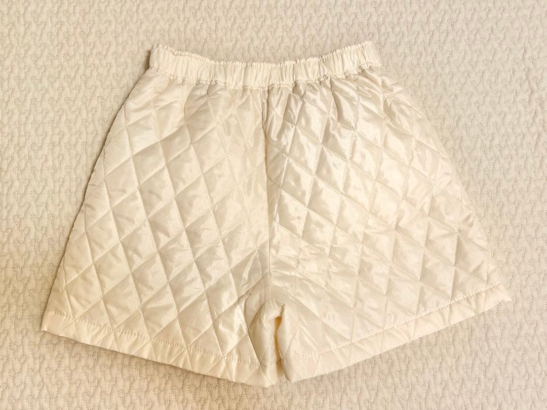 rosymonster posy キルティング ショートパンツ アイボリー