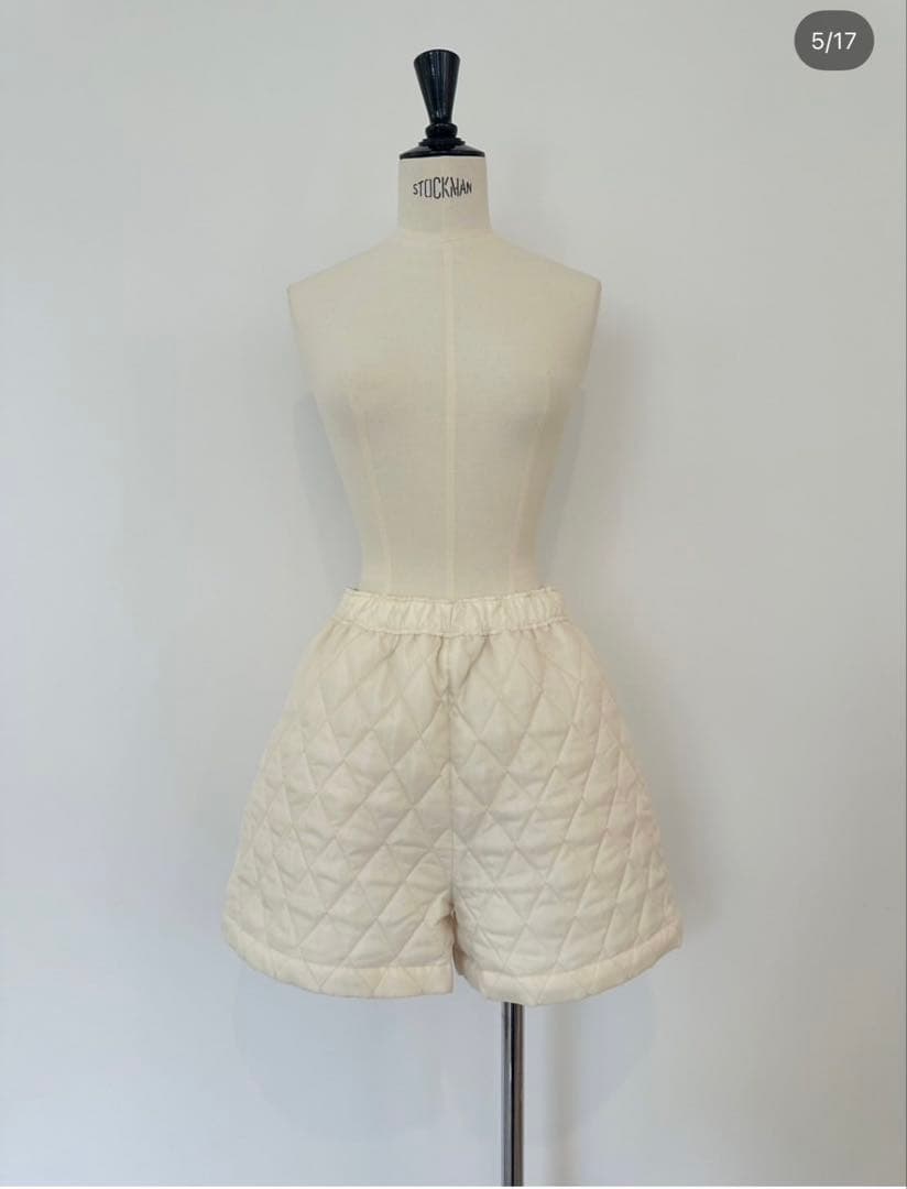 rosymonster posy キルティング ショートパンツ アイボリー